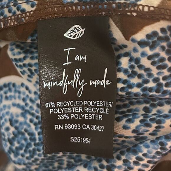 NIC+ZOE Sand Dollar Devon Dress Women's XL Blue Multi Knee Length Pockets NEW - Picture 8 of 9